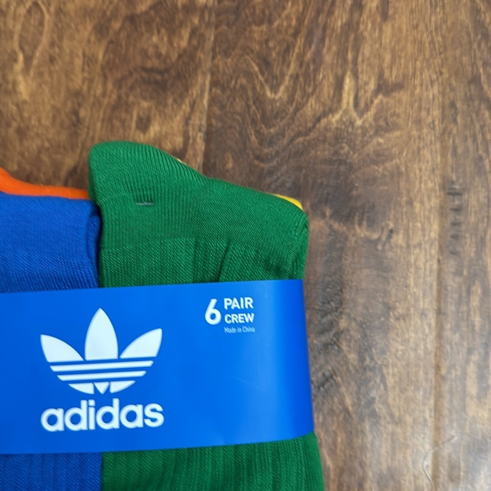 Adidas Originals Crew Multi Sport Socks 6 Pack Size L - Picture 3 of 17
